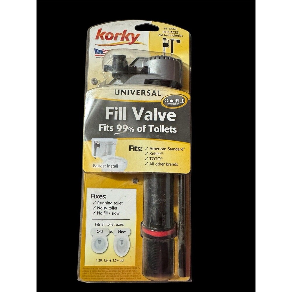 Korky Universal Fill Valve -QuietFILL Technology- Item #528MP